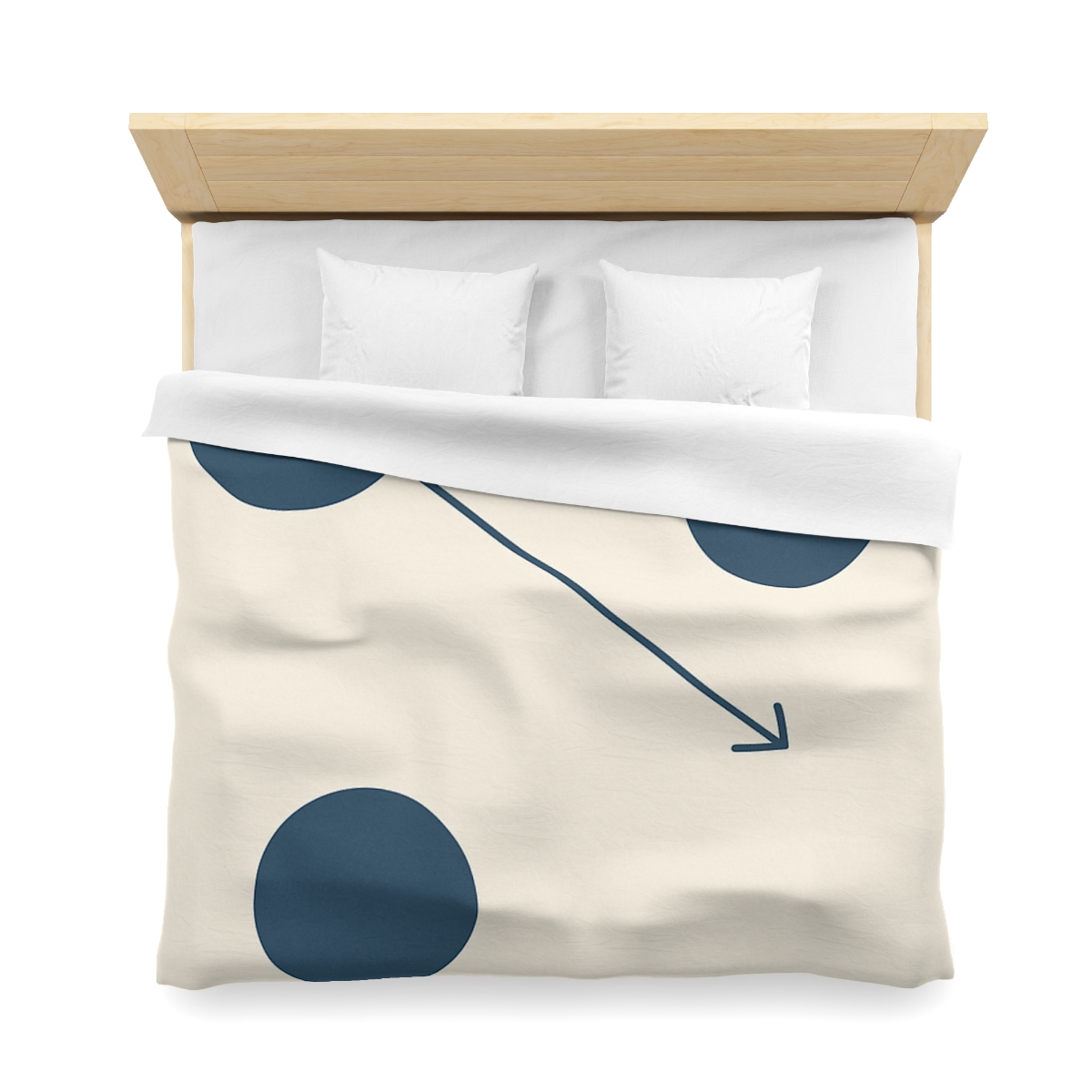 Orbital Triangle Drift personalized bedding duvets