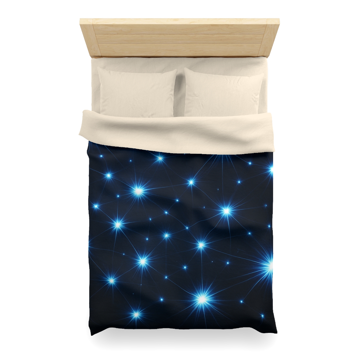 Photon Burst Constellation personalized bedding duvets