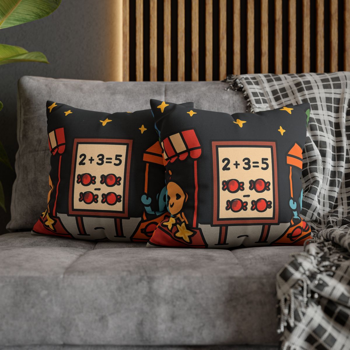 Moonlight Market Run By Friendly Robots custom pillow cases