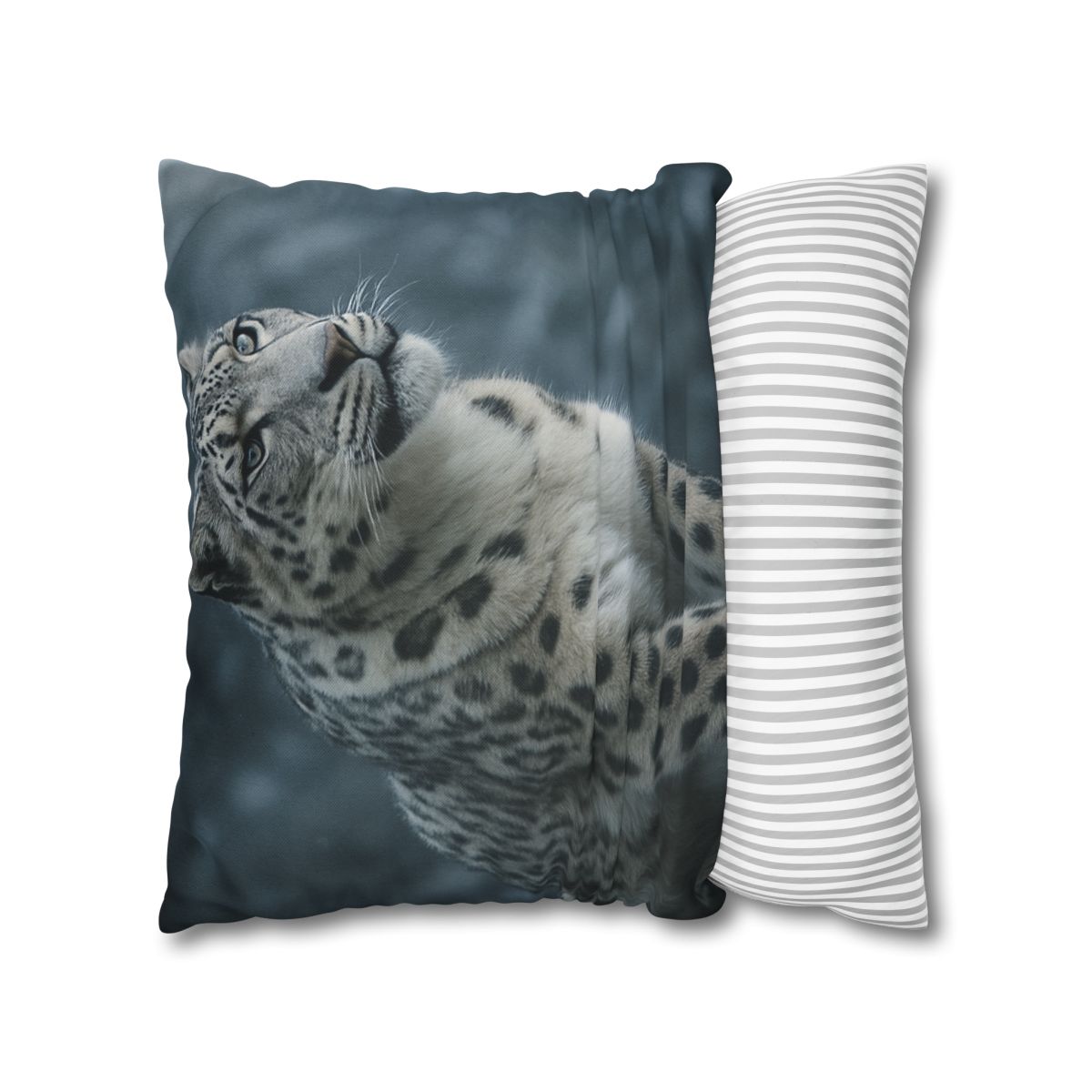 Crest Of Silence Snow Leopard soft cotton pillow cases