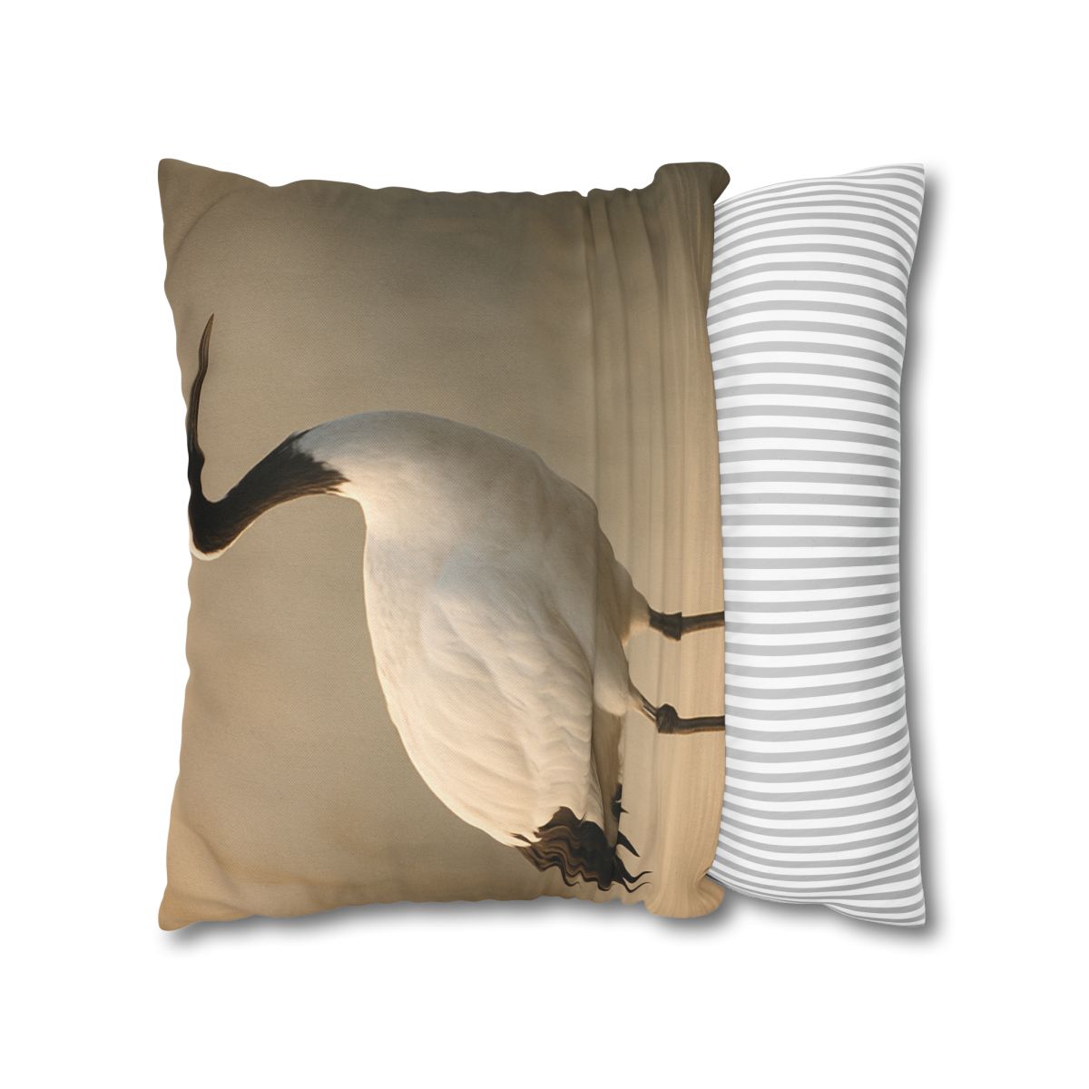 Dawn Balance Red Crowned Crane personalized pillow covers