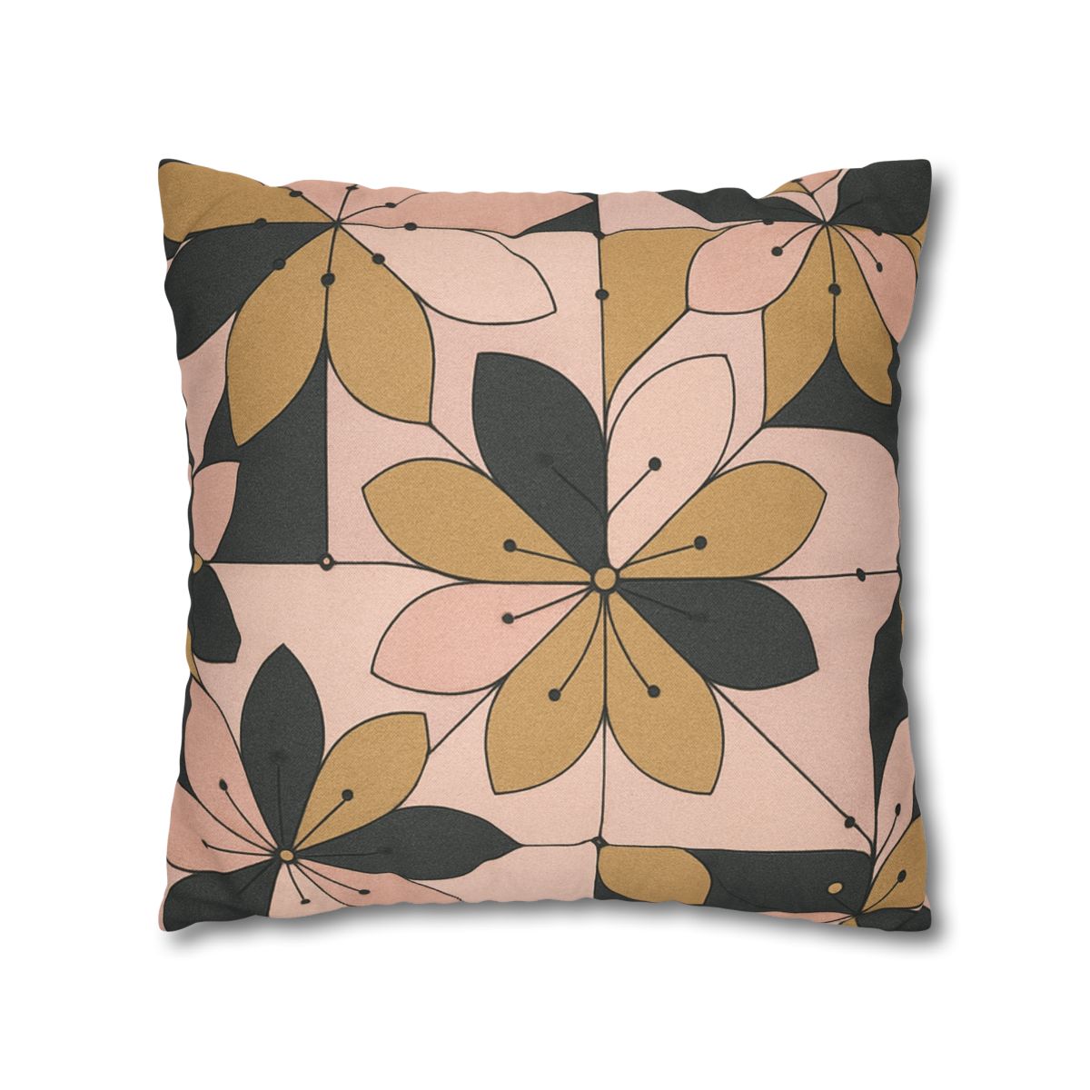 Petal Circuit Mosaic designer print pillow cases