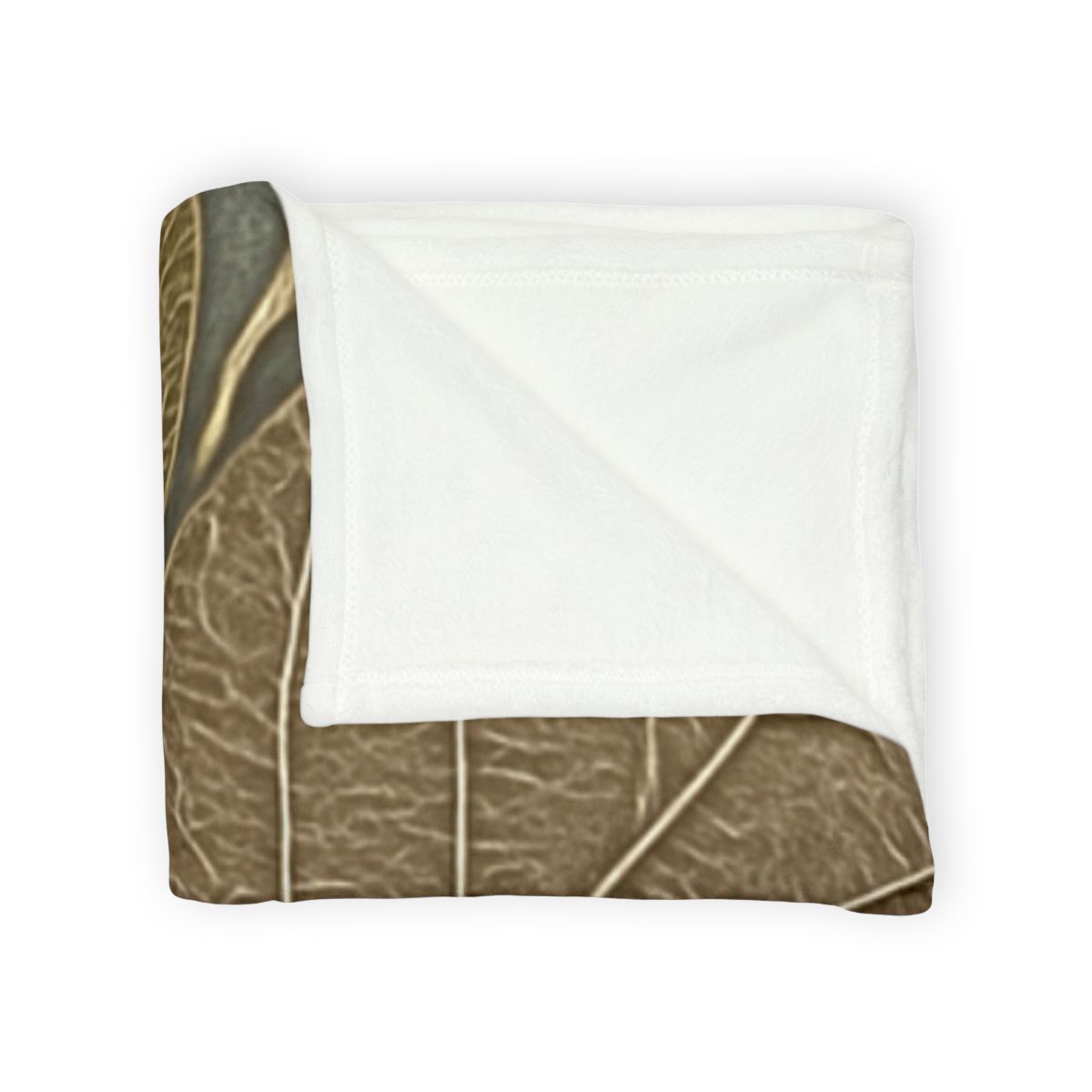 Leaf Skeleton Mosaic soft fleece blankets