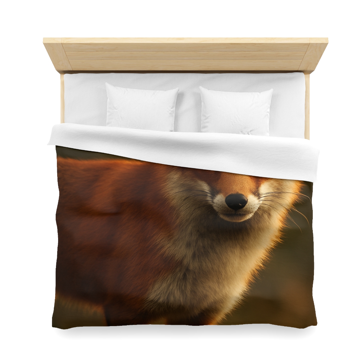 Ember Thicket Red Fox designer printed duvets