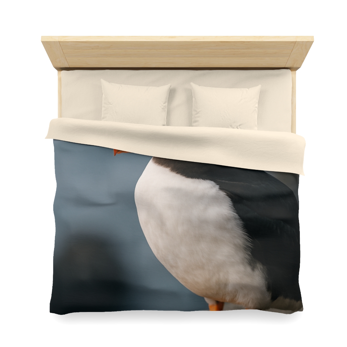 Cliff Breeze Atlantic Puffin designer printed duvets