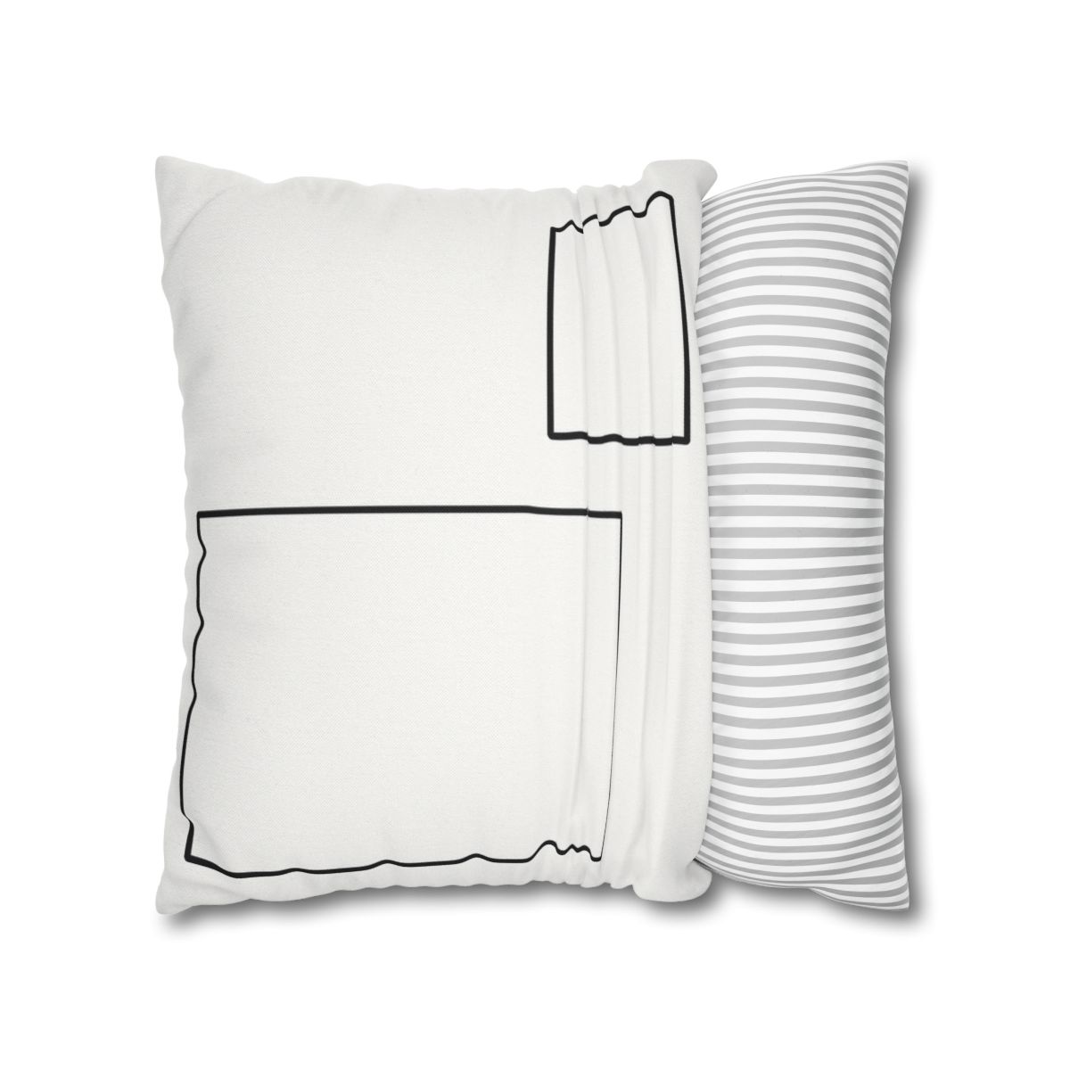 Offset Rectangle Pair With Anchor Line personalized pillow covers