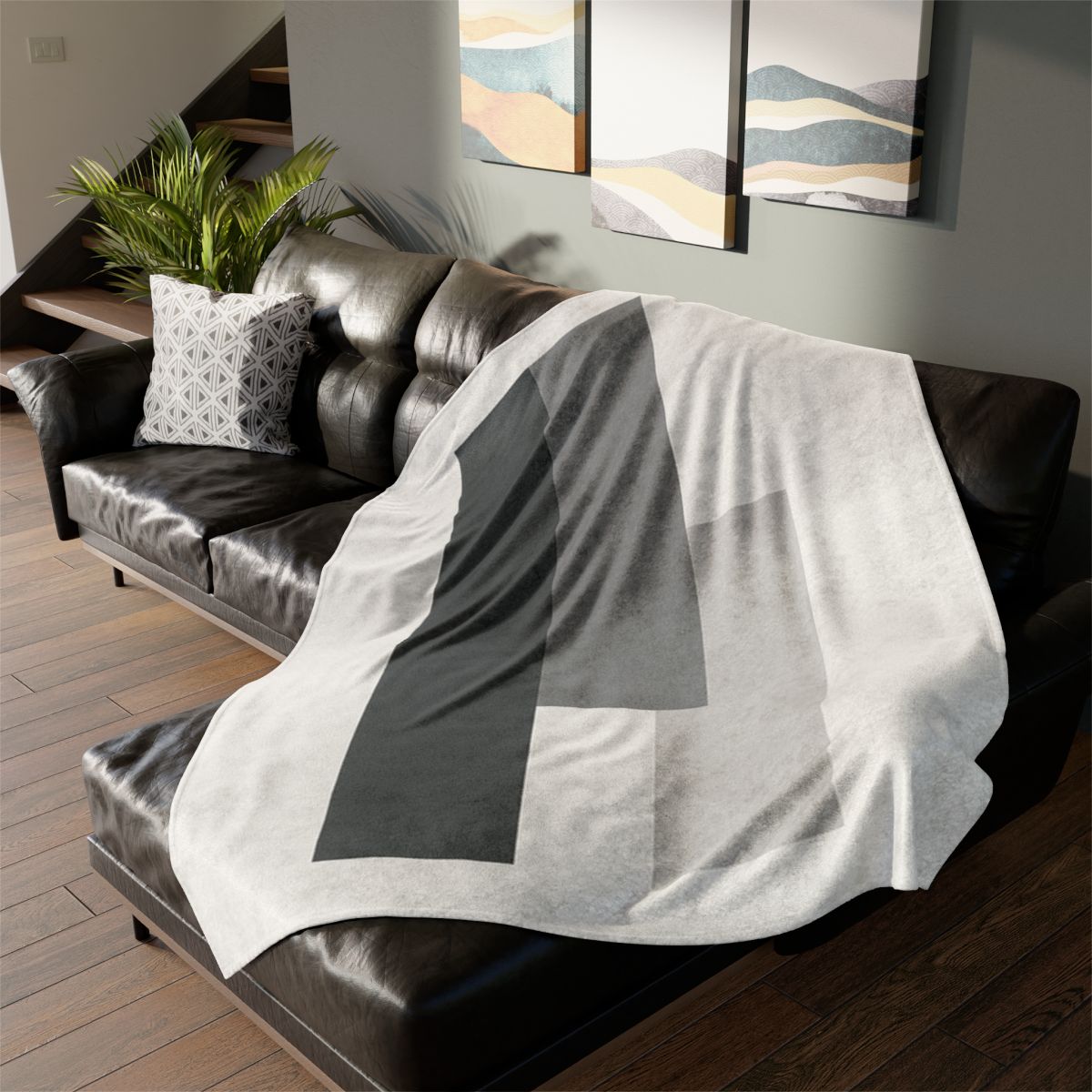 Quiet Bridge Of Three Bars designer printed blankets