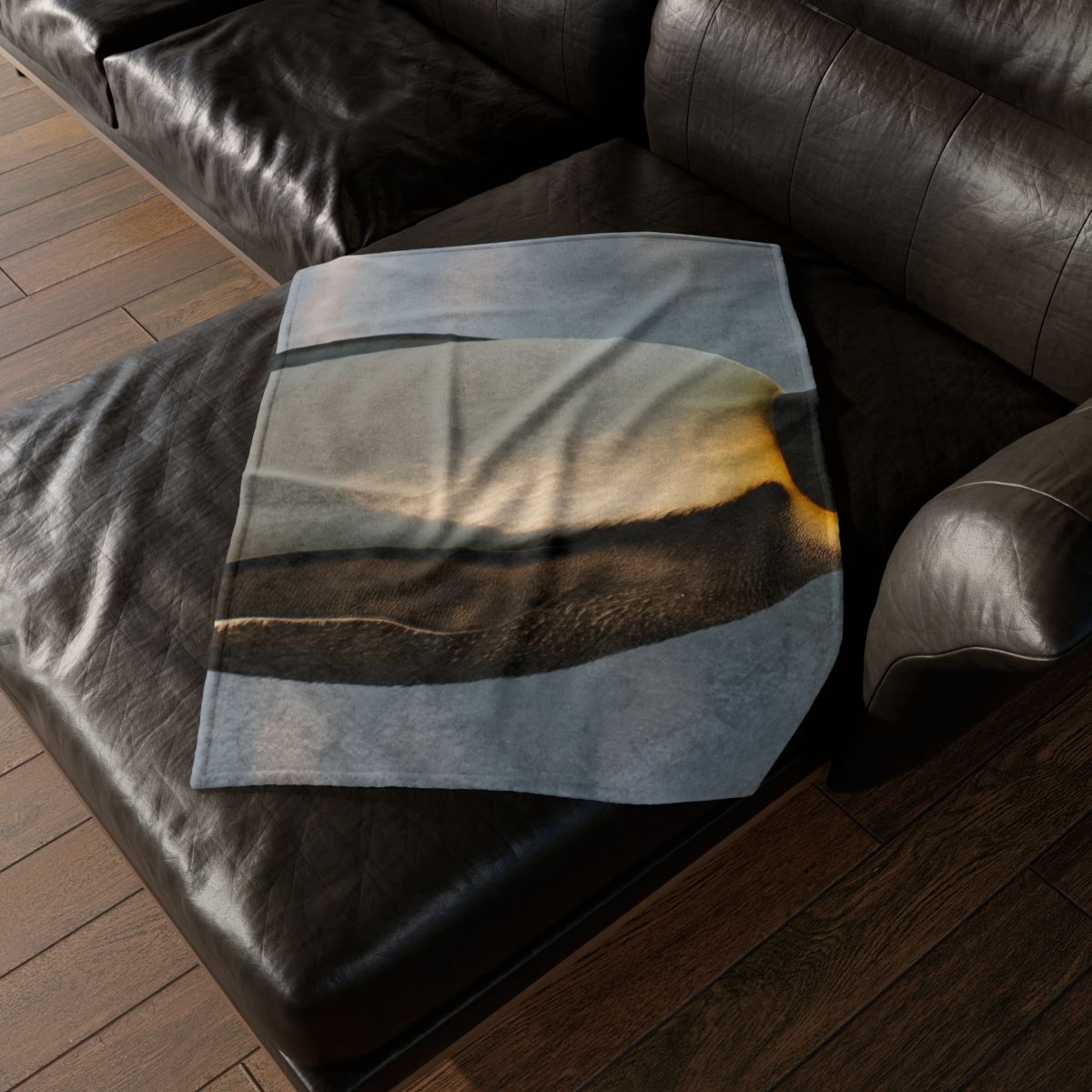 Aurora Drift Emperor Penguin stylish throw blankets