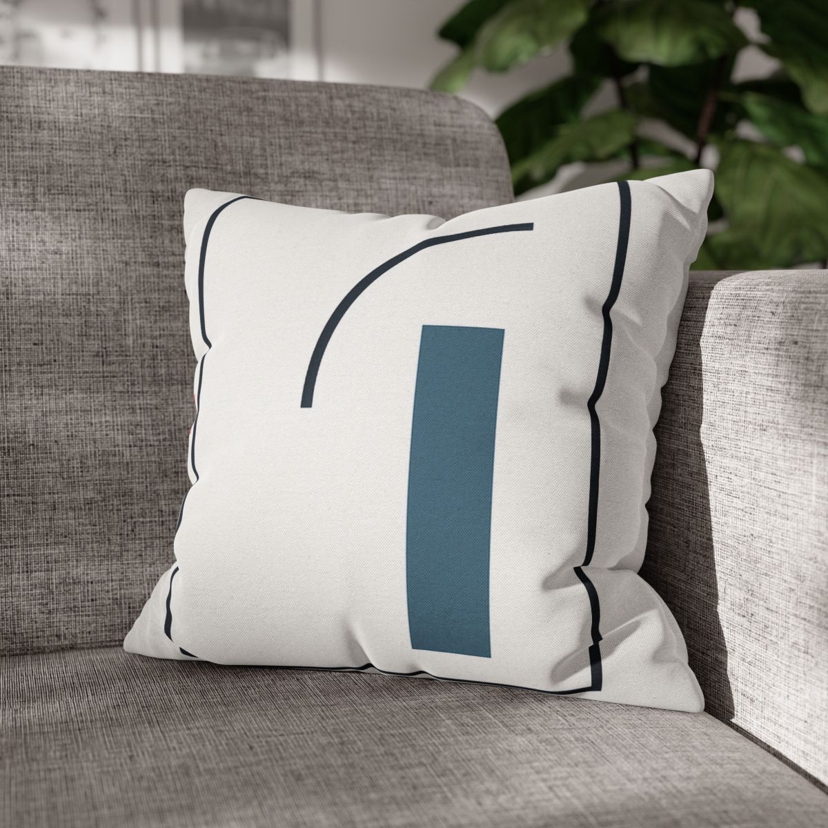 Split Frame With Rising Arc stylish decorative pillowcases