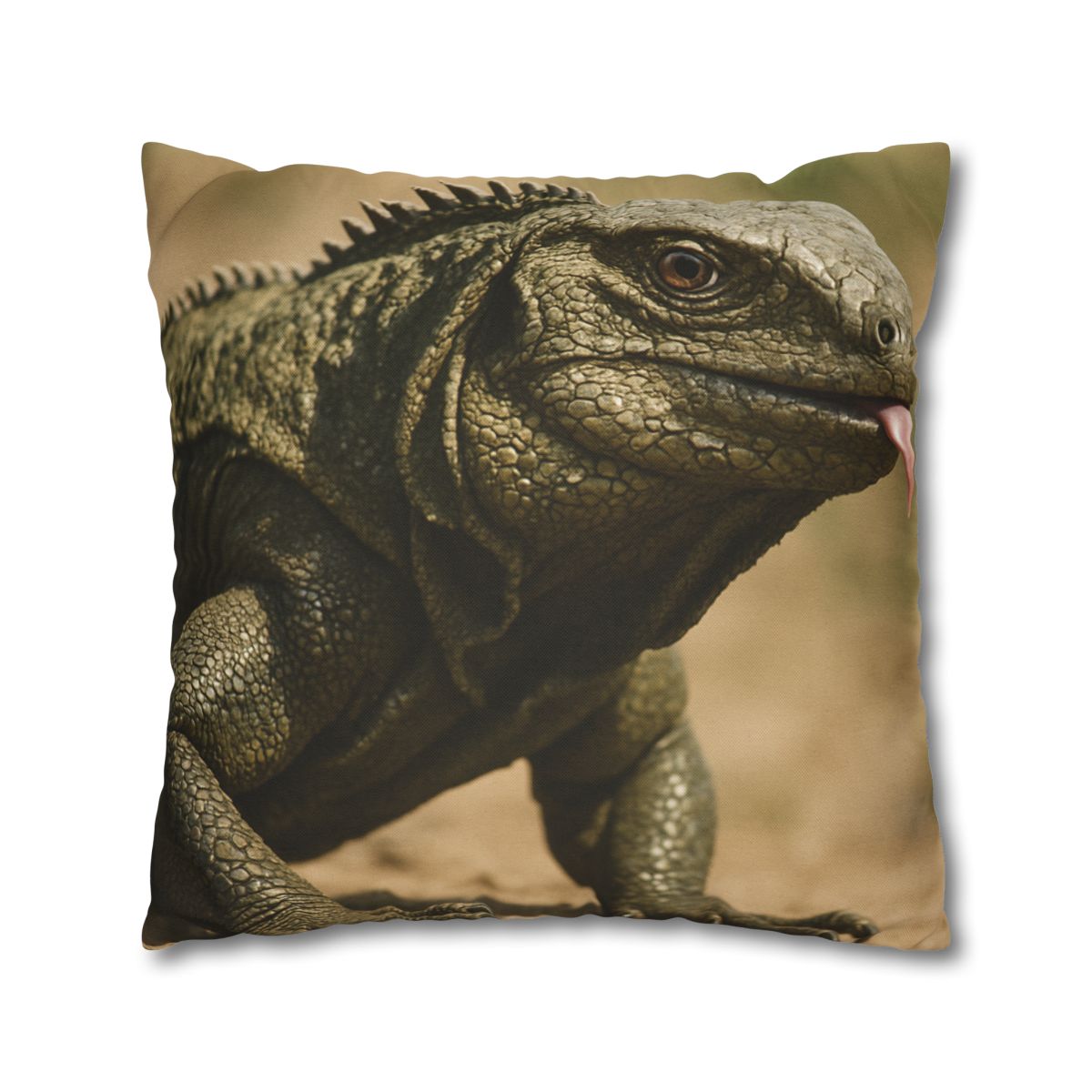 Ancient Sentinel Komodo Dragon trendy patterned pillow cases