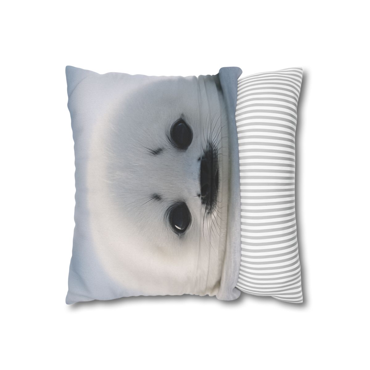 Snow Dream Harp Seal Pup stylish decorative pillowcases