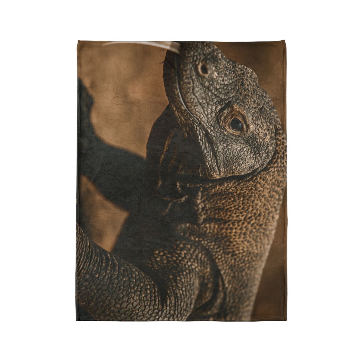 Ancient Sentinel Komodo Dragon stylish throw blankets