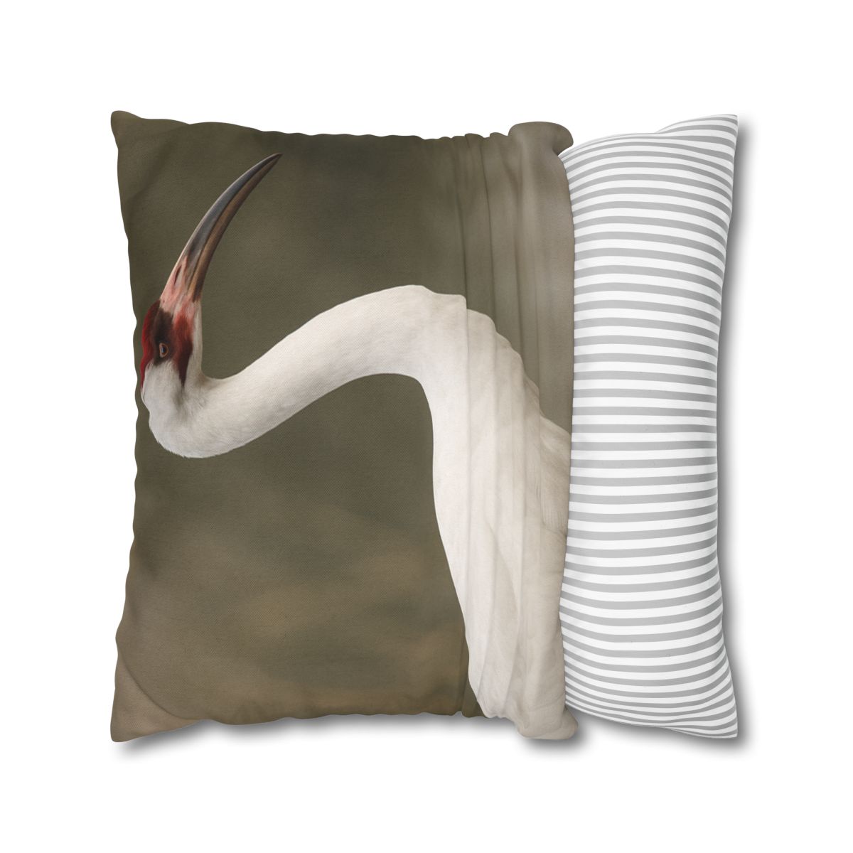 Silver Poise Whooping Crane comfortable bedding pillow covers