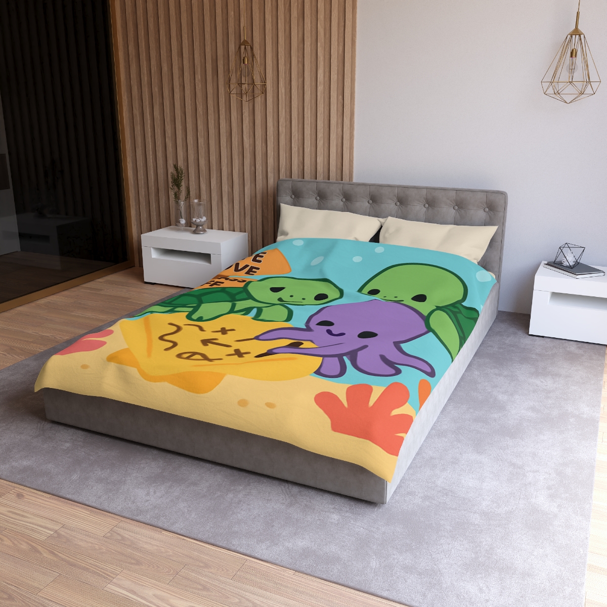 Coral Reef Map Makers trendy bedroom duvets