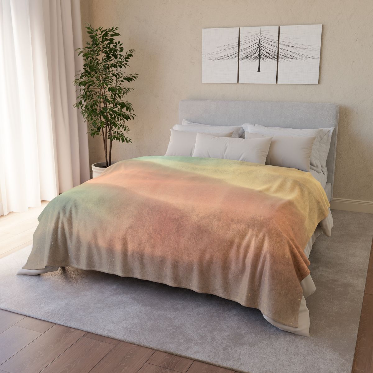 Auroral Dust Gradient unique gift blanketscustom blankets