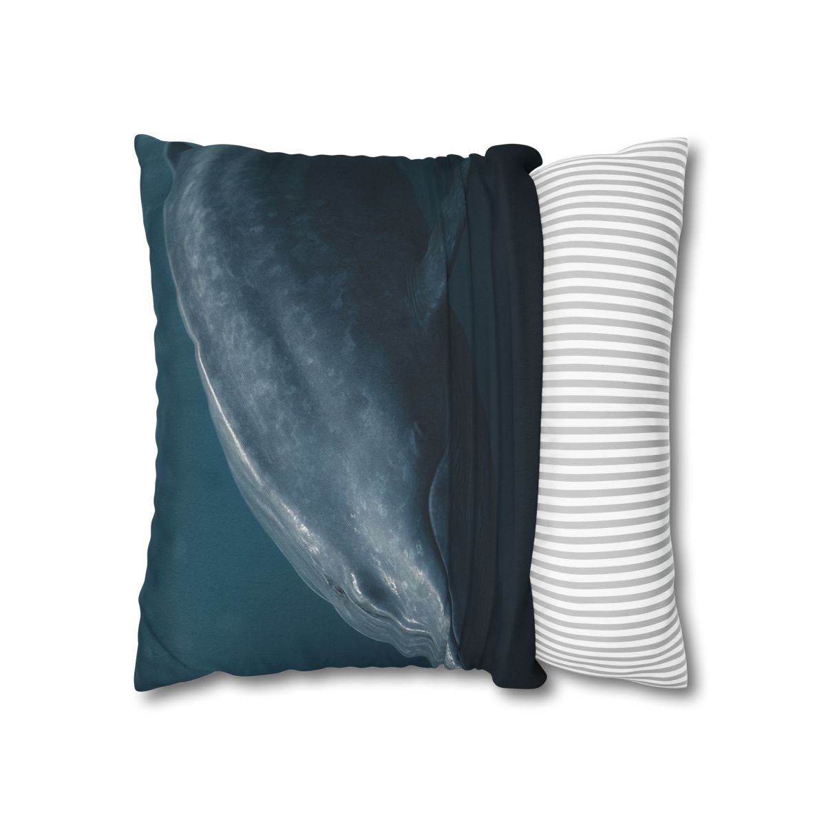 Silent Giant Blue Whale soft cotton pillow cases