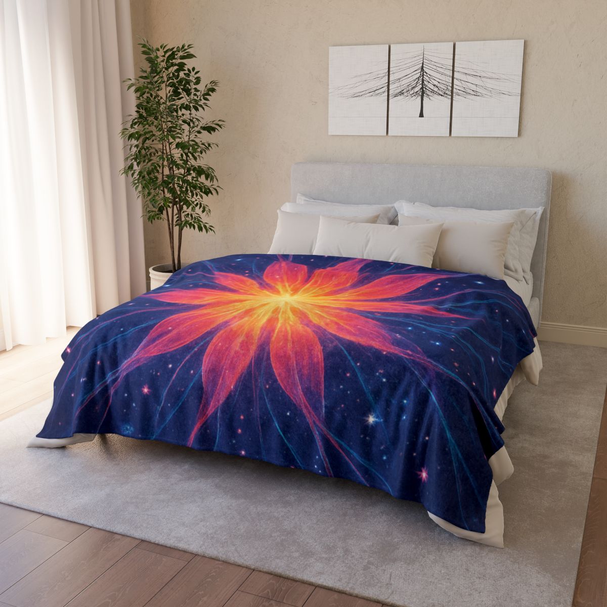 Ion Bloom Starburst Tapestry warm winter blankets