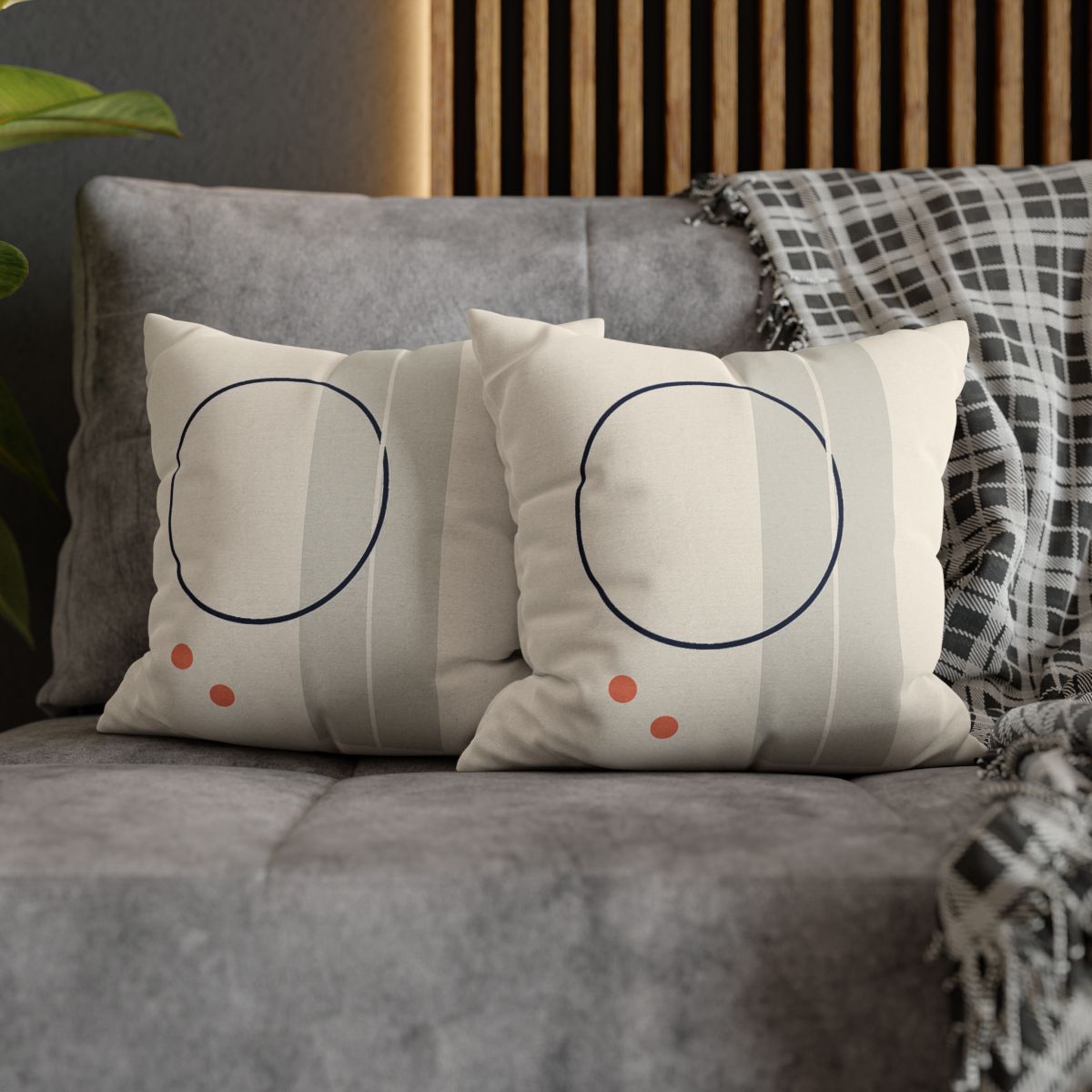 Quiet Orbit With Split Panel trendy patterned pillow cases