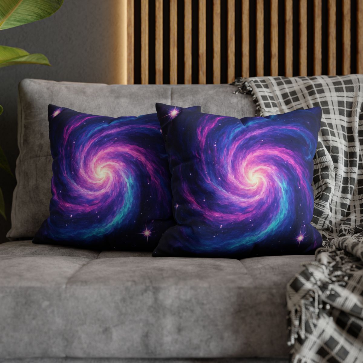 Nebula Spiral Haze stylish decorative pillowcases
