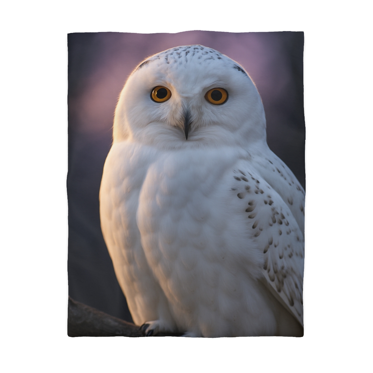 Twilight Watcher Snowy Owl personalized bedding duvets