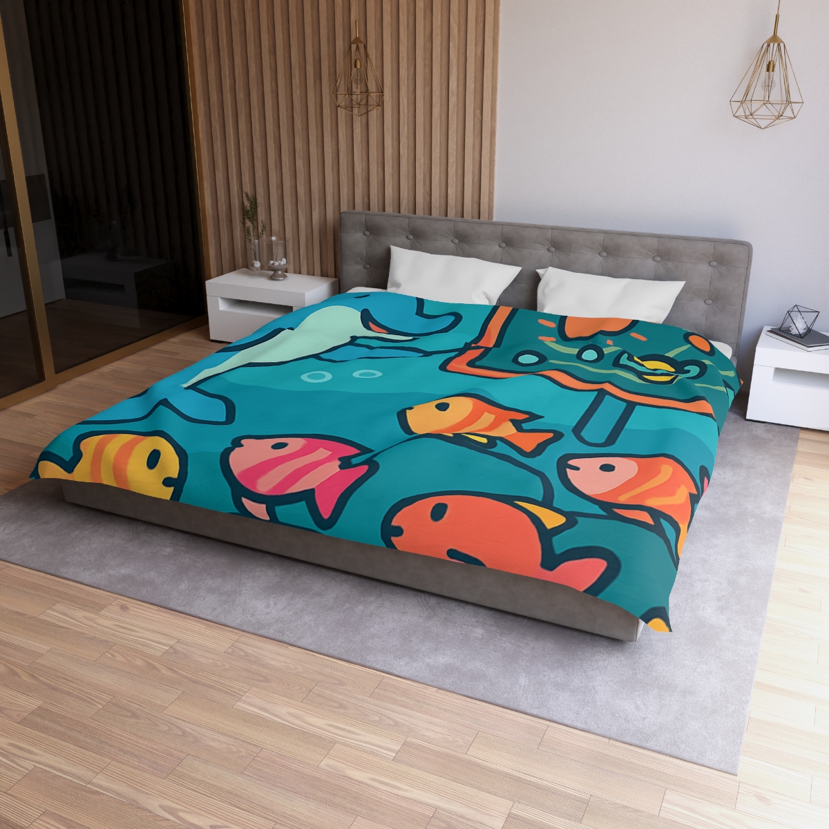 Cosmic Coral Reef Classroom trendy bedroom duvets