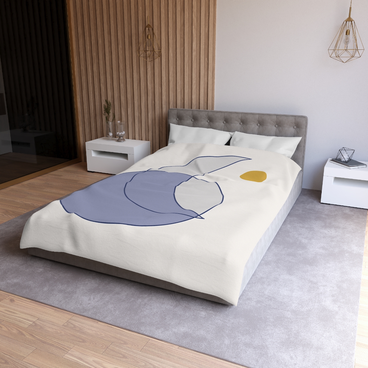 Intersecting Arc Duo designer printed duvets