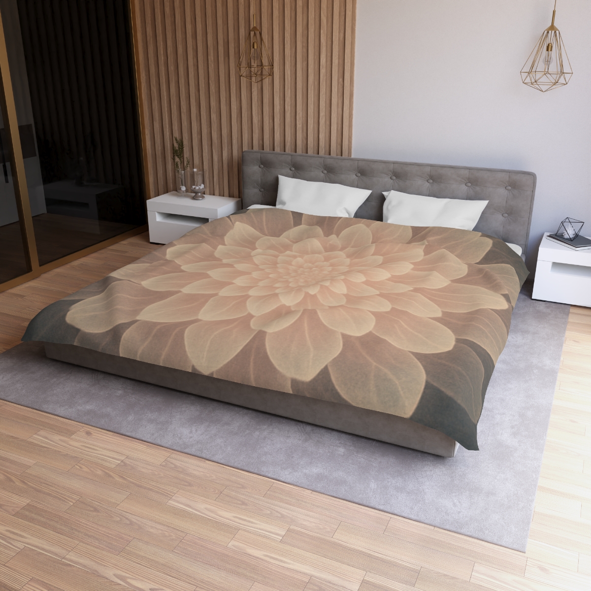 Petal Halo Fractals warm winter duvets