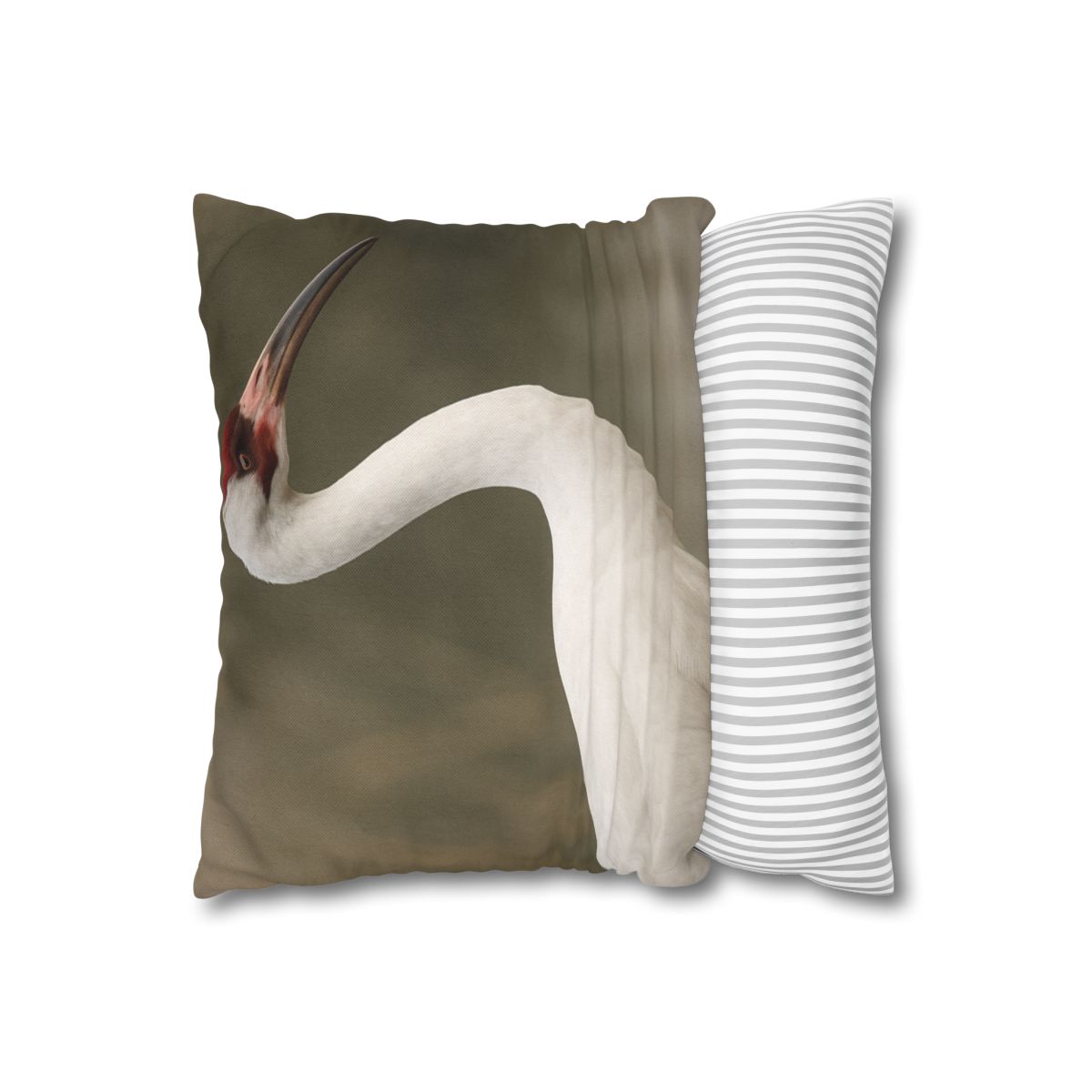 Silver Poise Whooping Crane comfortable bedding pillow covers