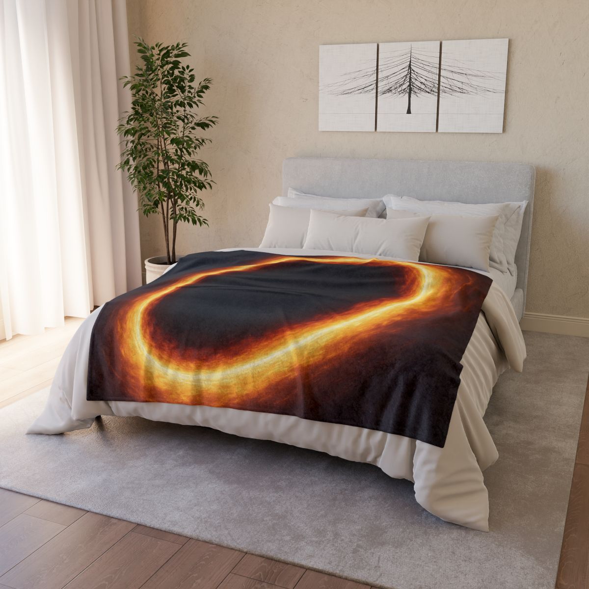 Horizon Halo Singularity soft fleece blankets