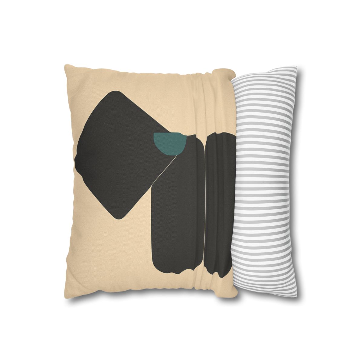 Quiet Triad With Crescent Accent designer print pillow cases