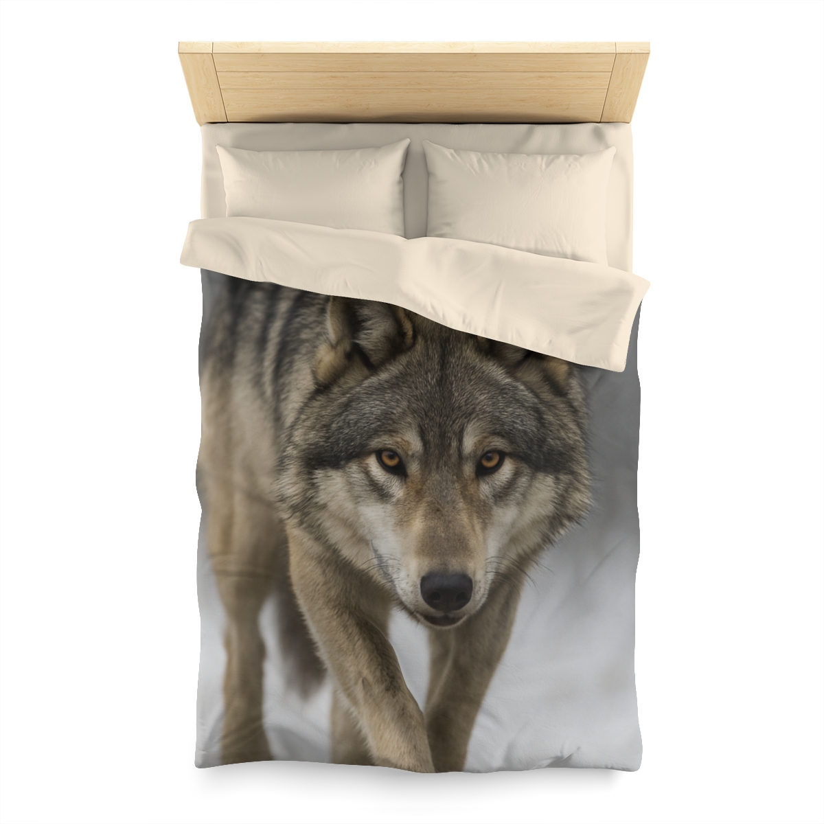 Silver Hush Gray Wolf unique patterned duvets