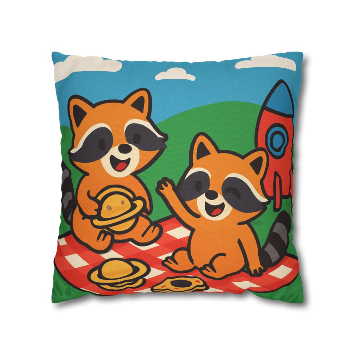 Rocket Racers Picnic custom pillow cases