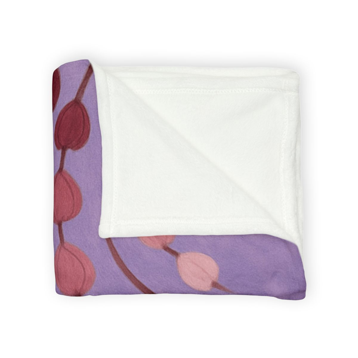 Spiral Bud Cascade designer printed blankets