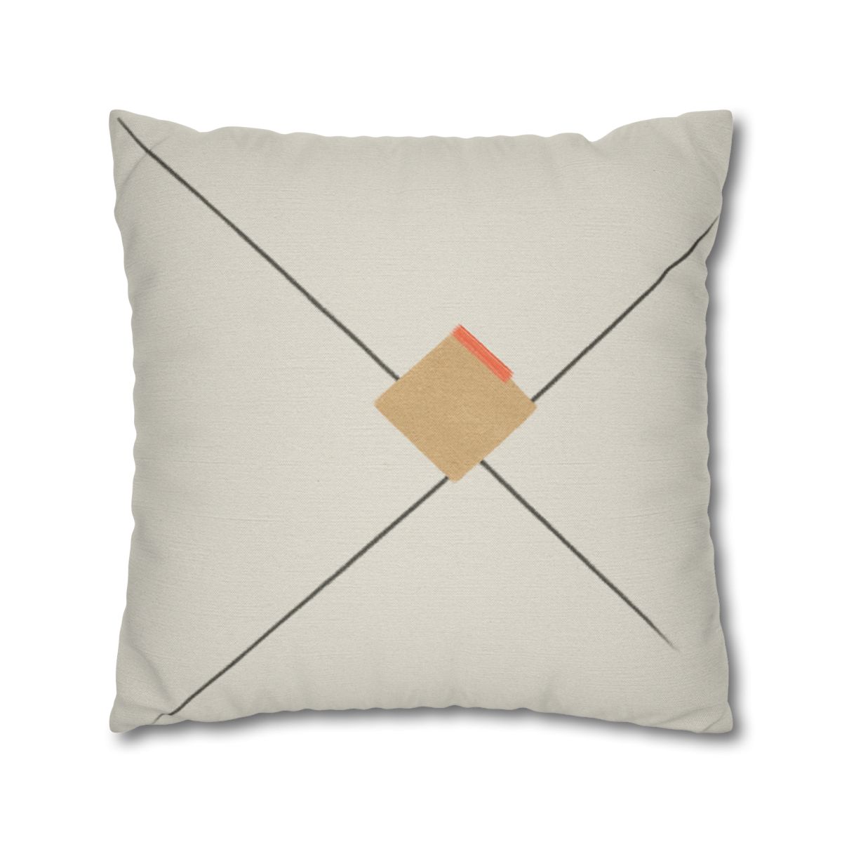 Diagonal Pair And Resting Square soft cotton pillow cases