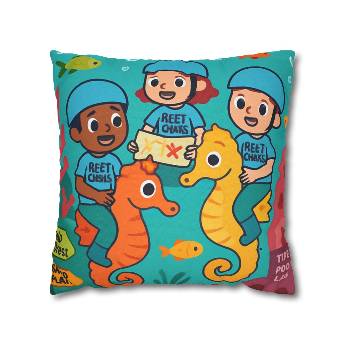 Coral City Map Of The Friendly Reef Rangers comfortable bedding pillow covers