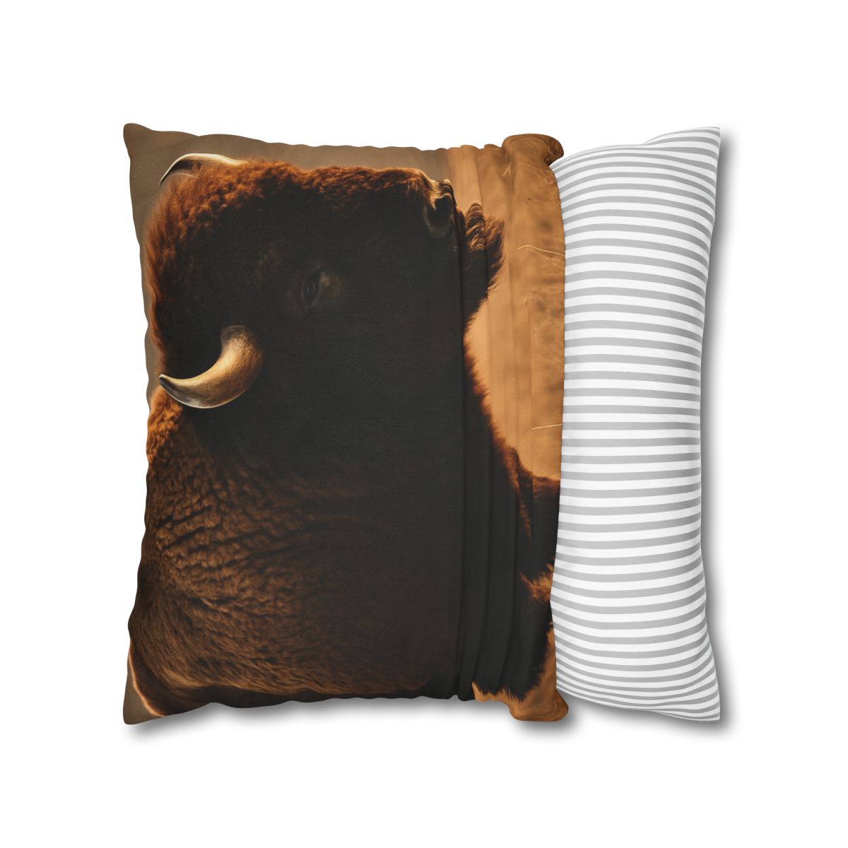 Prairie Thunder Bison soft cotton pillow cases