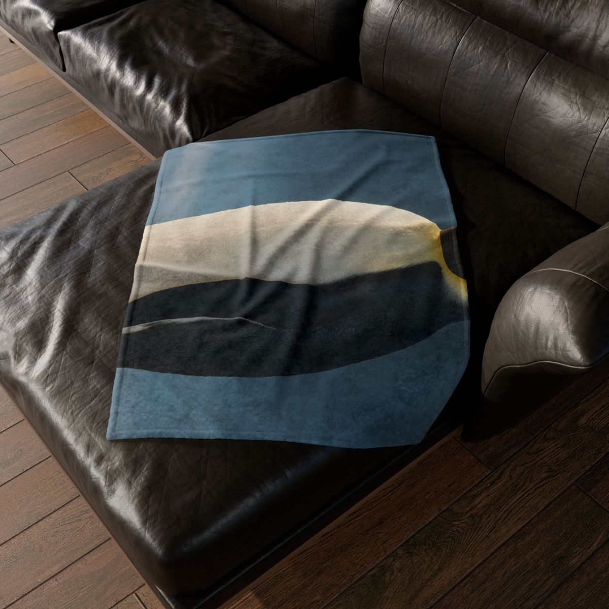 Aurora Drift Emperor Penguin soft fleece blankets