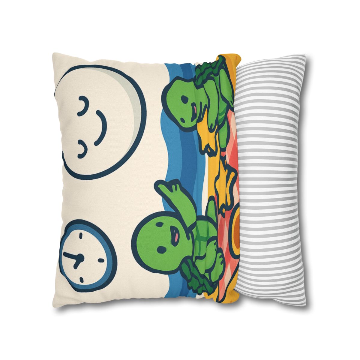 Moon Turtles Tide Time Picnic personalized pillow covers