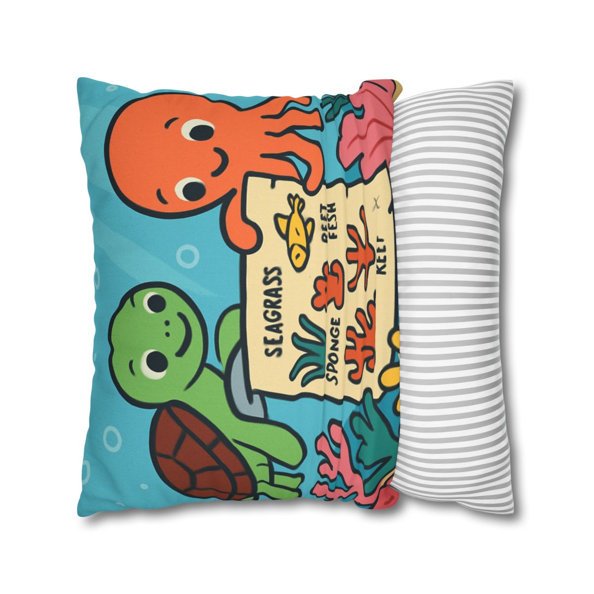 Coral Reef Map Makers comfortable bedding pillow covers
