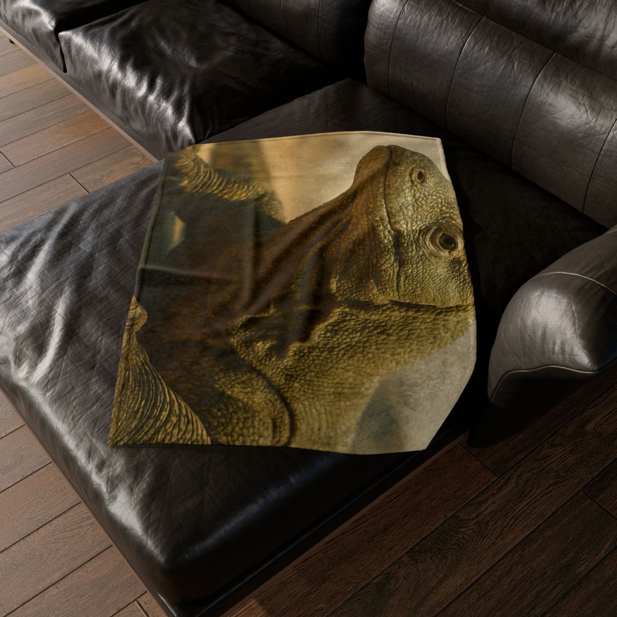 Ancient Sentinel Komodo Dragon decorative home blankets