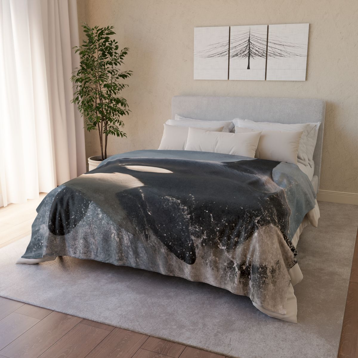 Storm Crest Orca trendy patterned blankets