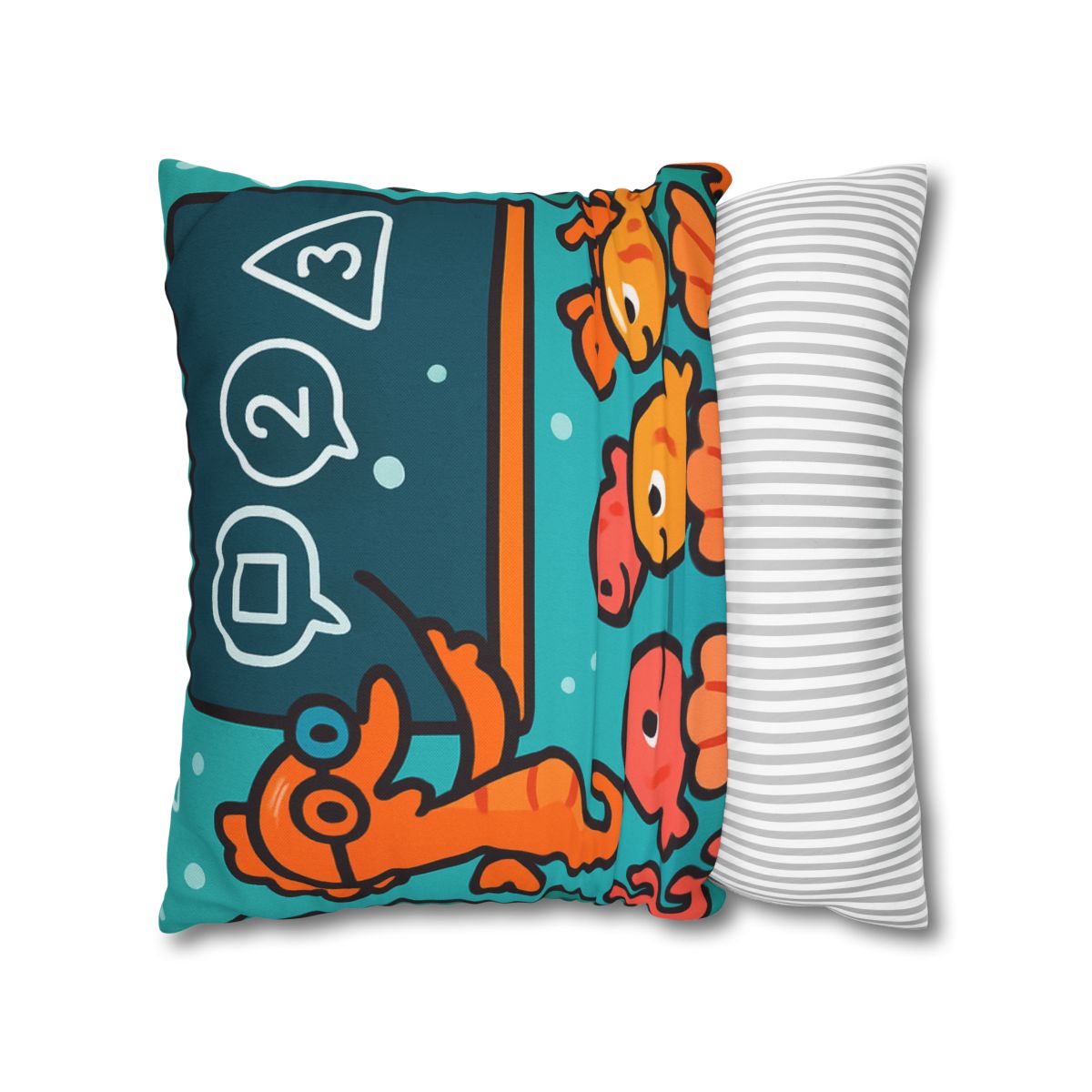 Coral Classroom With The Seahorse Teacher soft cotton pillow cases