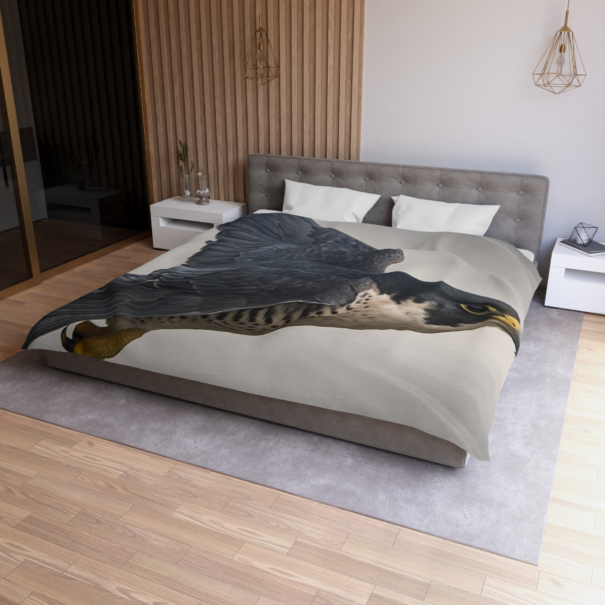 Stormglide Peregrine Falcon unique patterned duvets