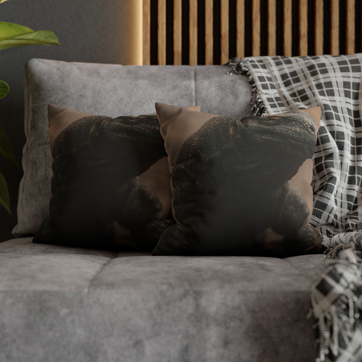 Ancient Sentinel Komodo Dragon trendy patterned pillow cases