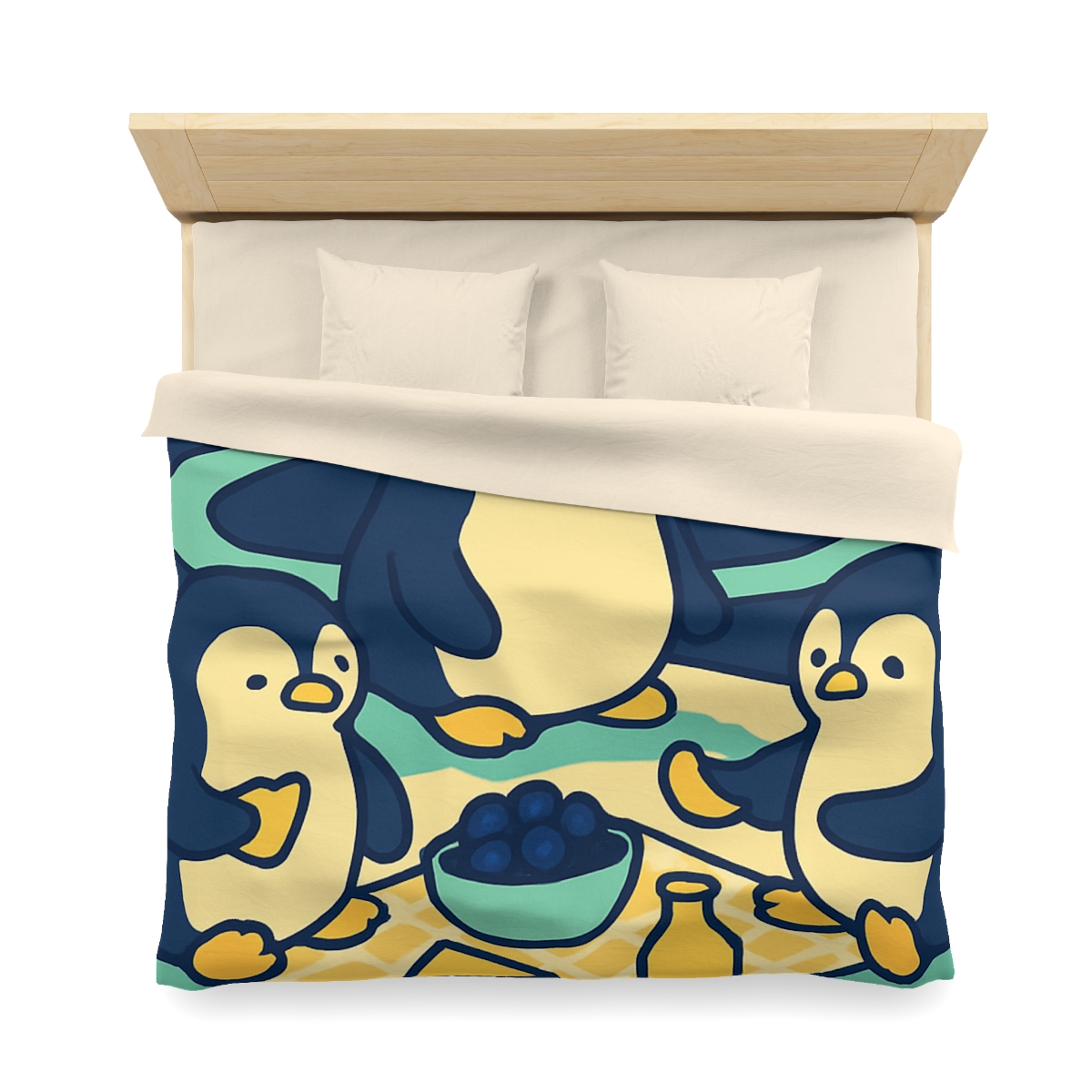 Planet Picnic Penguins stylish duvet covers