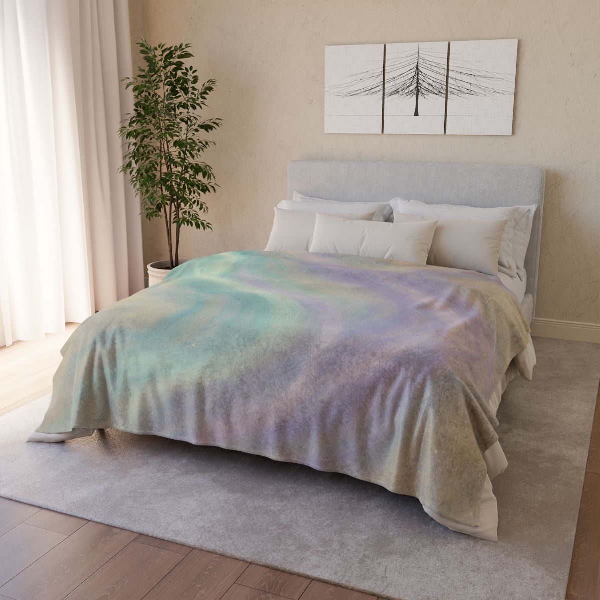Auroral Dust Veil trendy patterned blankets