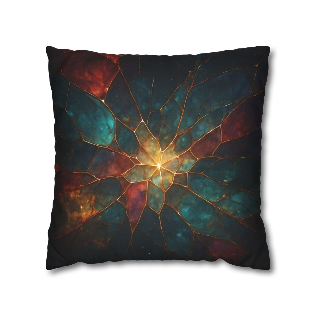 Prismatic Nebula Glasswork personalized pillow covers
