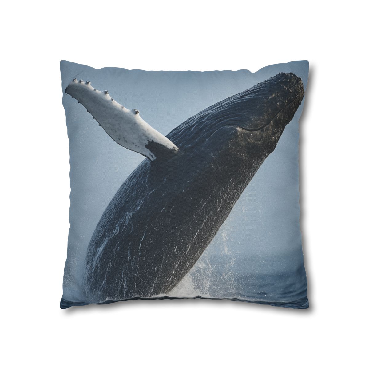 Humpback Whale Rising Calm trendy patterned pillow cases