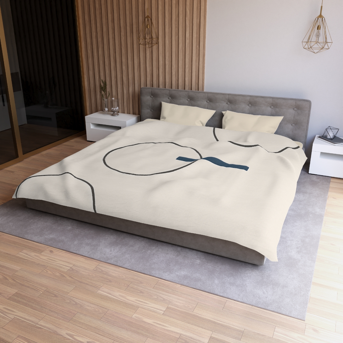 Orbit Gap Triptych custom duvets