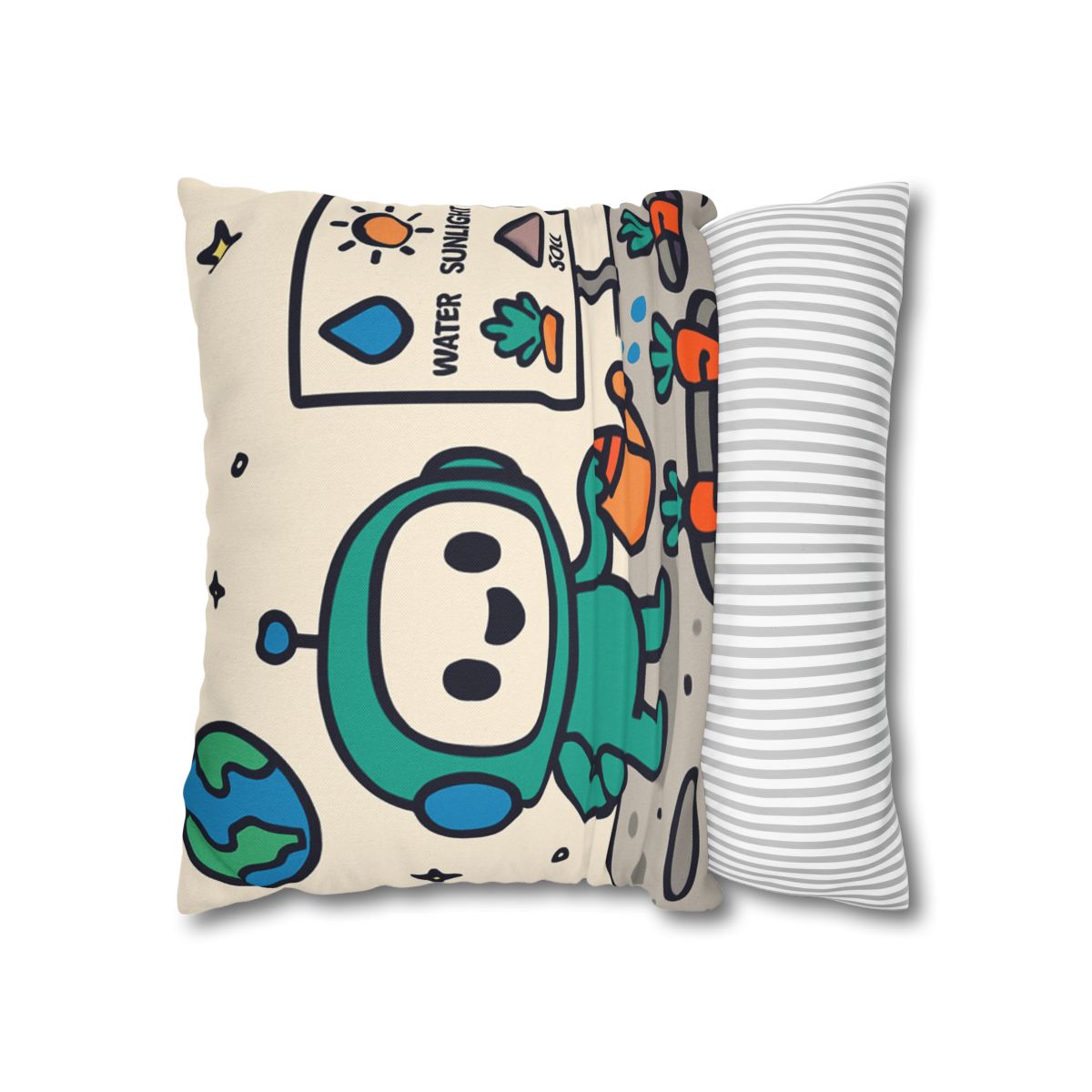 Moon Garden Robot Growing Crater Carrots unique gift pillow cases